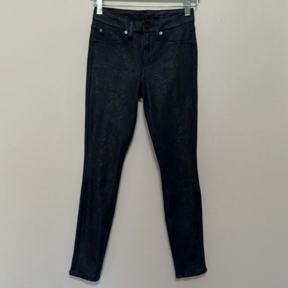 7 For All Mankind Snake Print Super Soft Skinny Leggings Jeans Size 23 - Picture 2 of 8